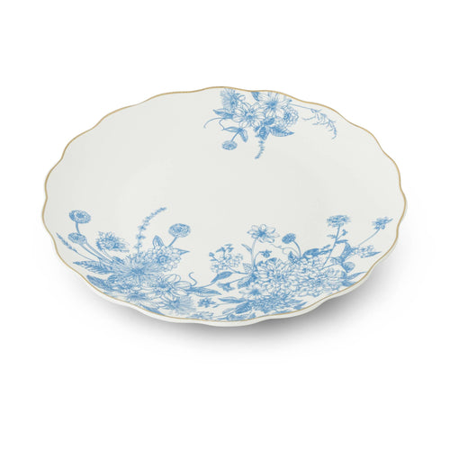 10.5" Scallop Dinner Plate GR - Blue Chambray