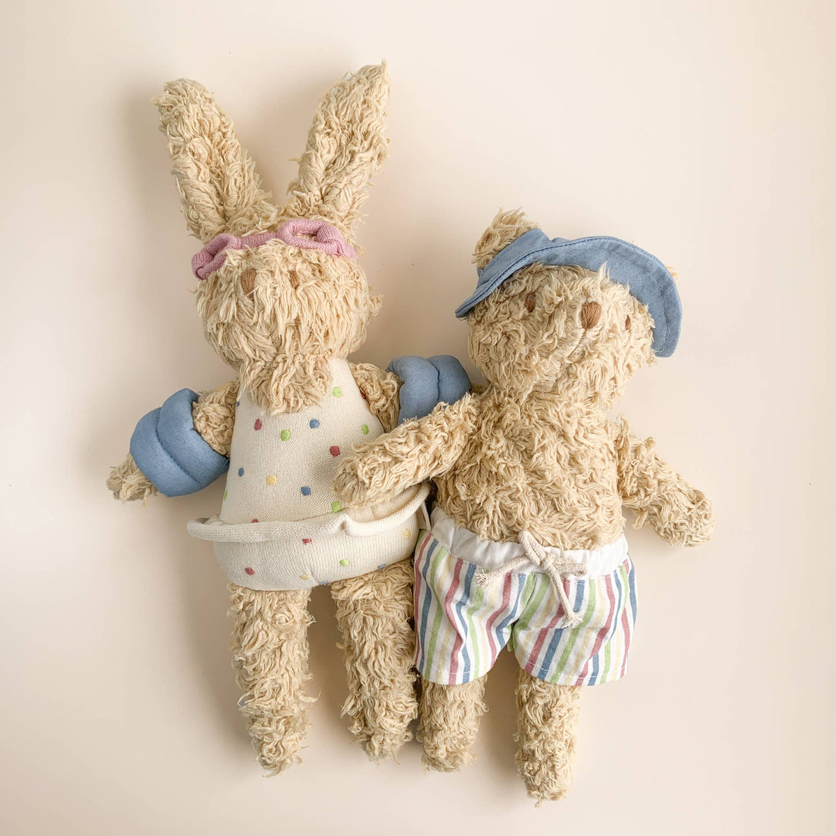 Plush Bear Beach Toy Ocean Coastal Summer Baby Kid Organic: Blue