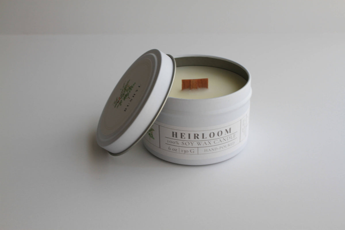 Heirloom 100% Soy Candle Tin