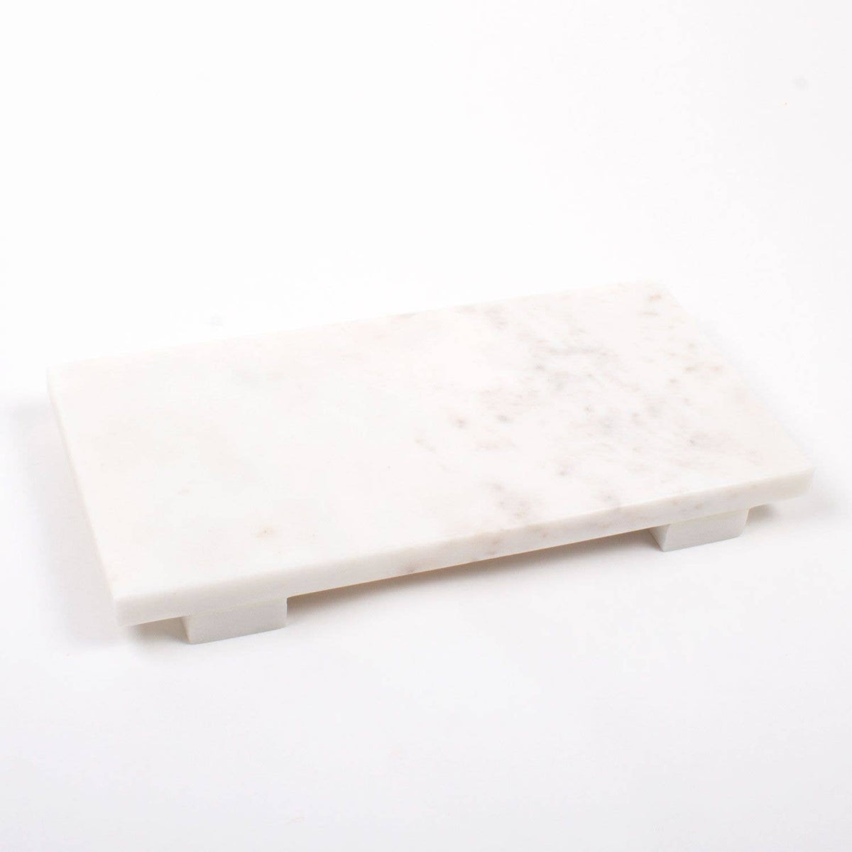 White Marble Cheese Board, Large 18 x 9 Inch