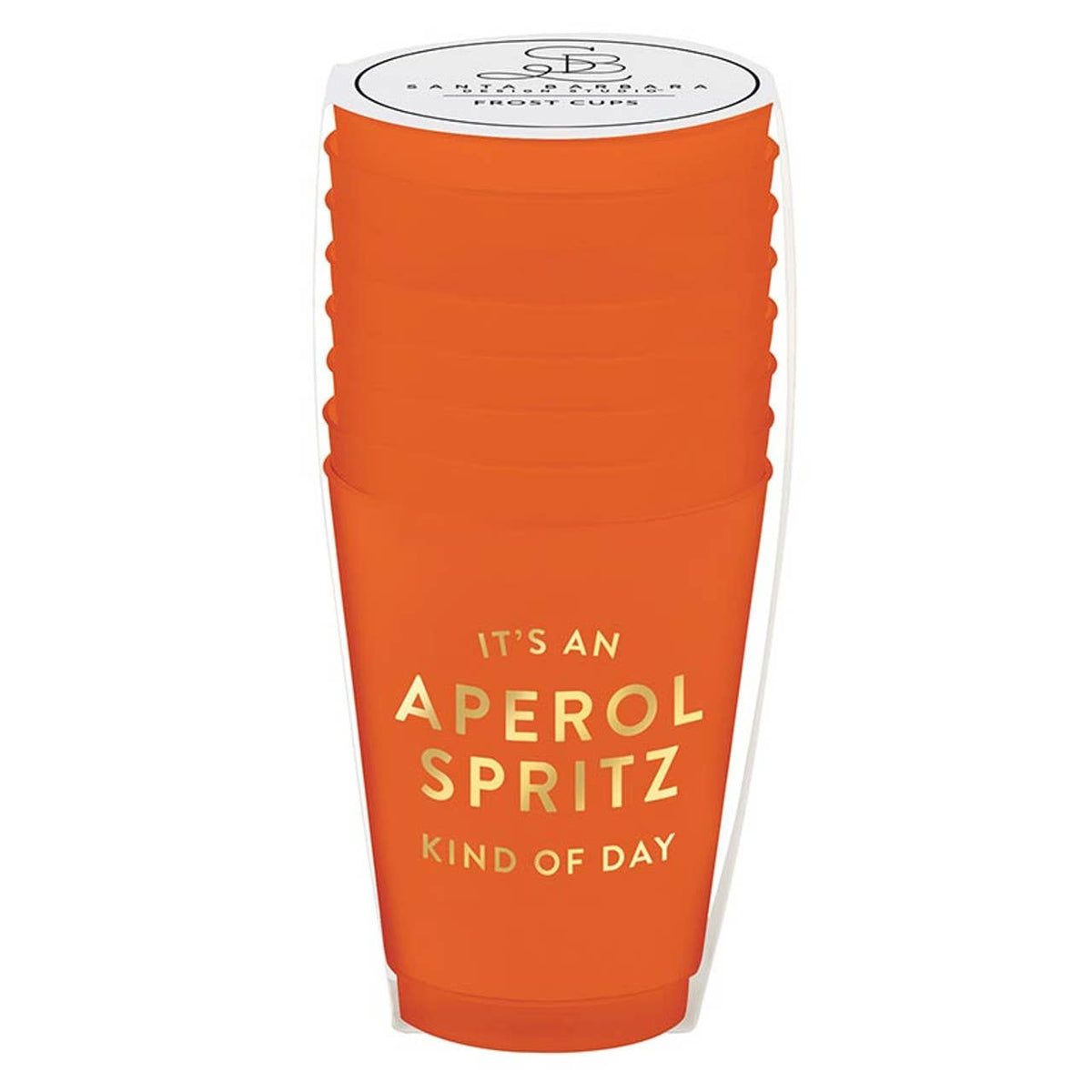 Aperol Spritz Kind Of Day Reusable Cup - Set of 8