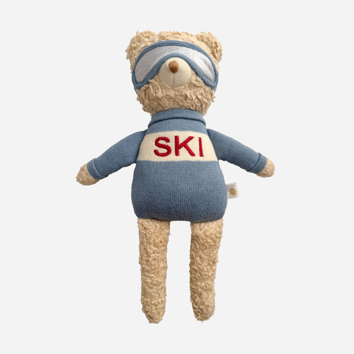 Plush Bear Ski Baby Kids Toy Organic Holiday Gift Winter
