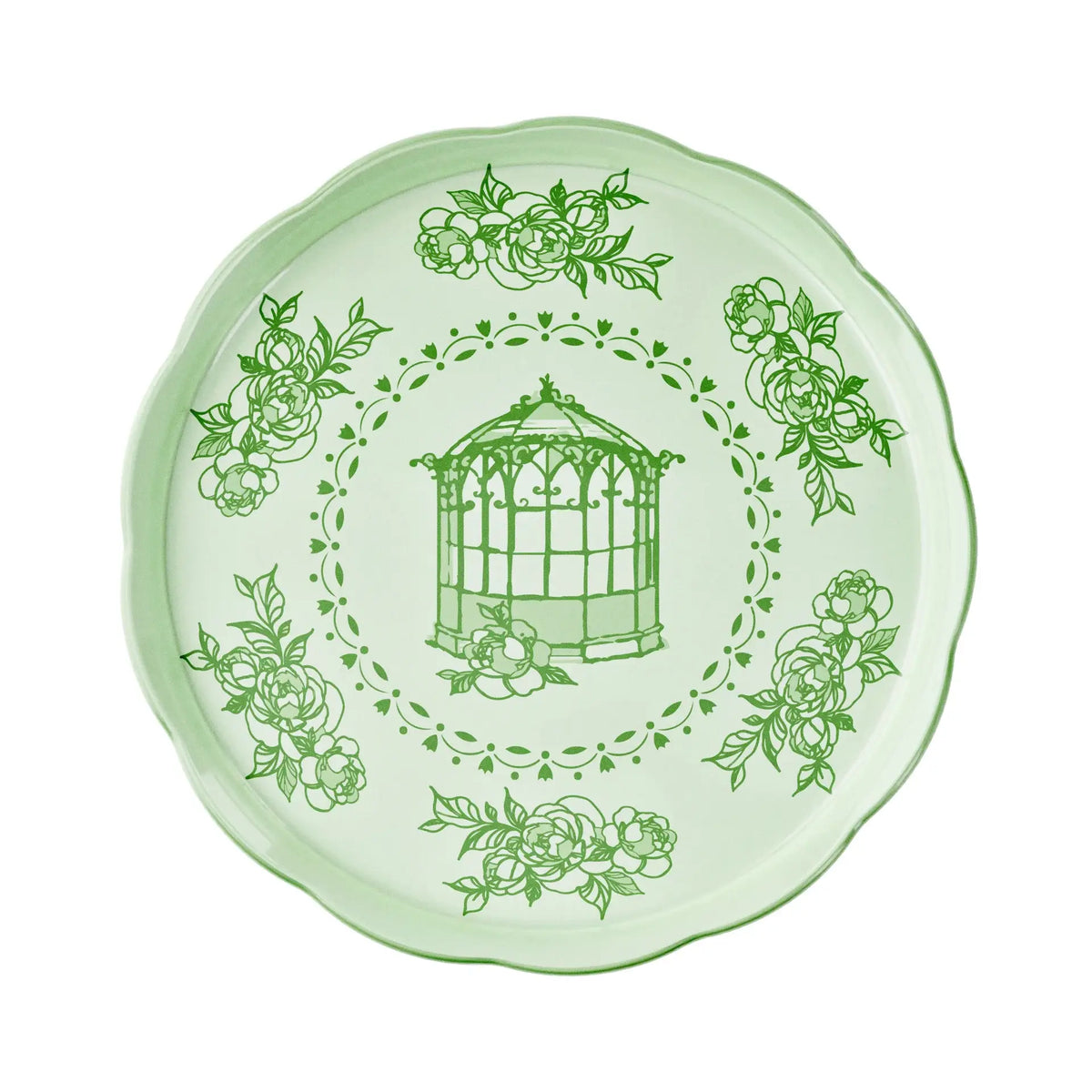 JOSEPHINE / Large Round Tray : Dusty Green