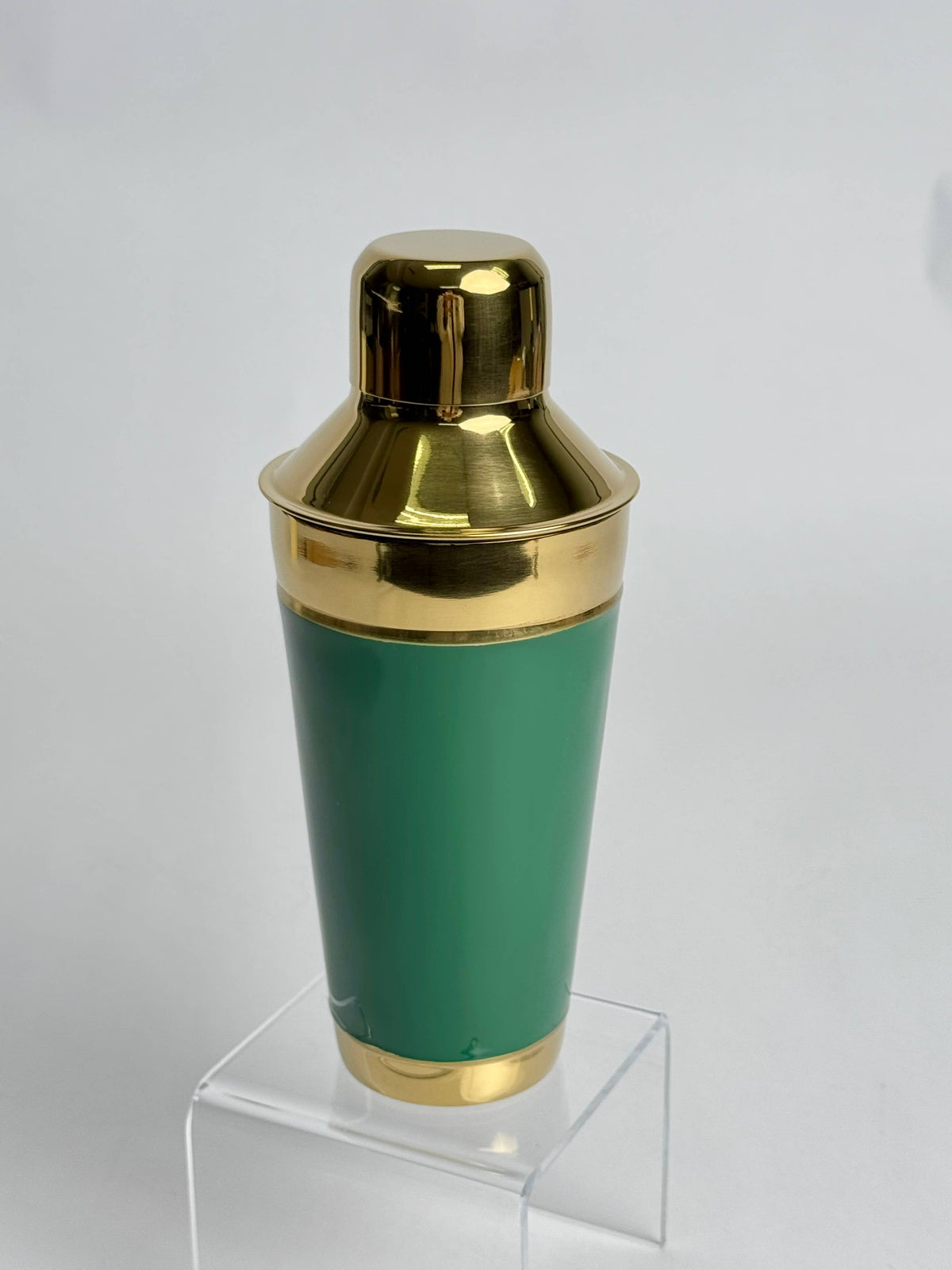 Hand-Painted Cocktail Shaker: Green