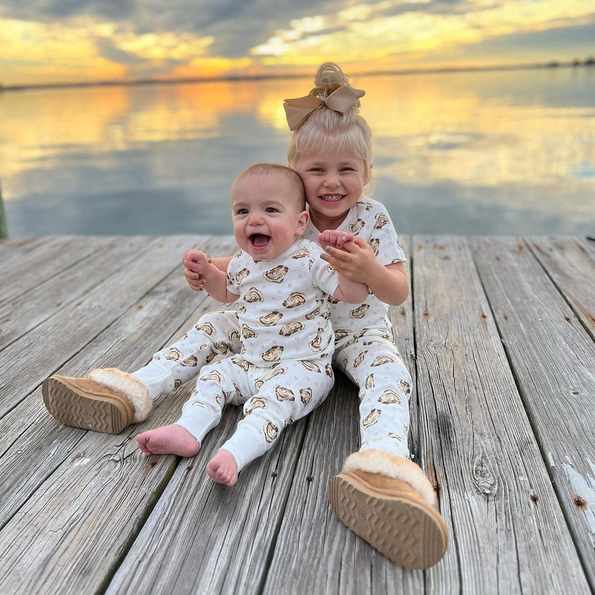 Aw Shucks! Oyster Baby Pajamas: 12mos