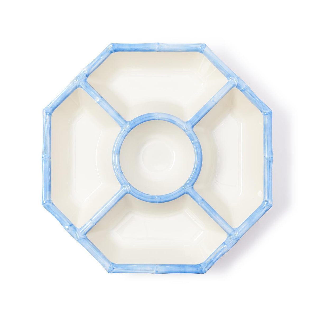 French Blue Bamboo Chip and Dip