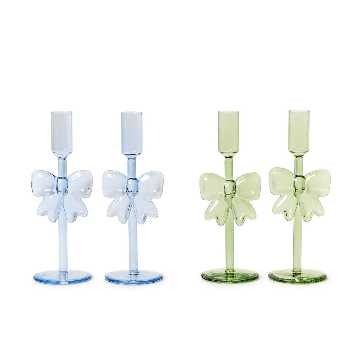 Bows Hand Crafted Taper Candleholders
