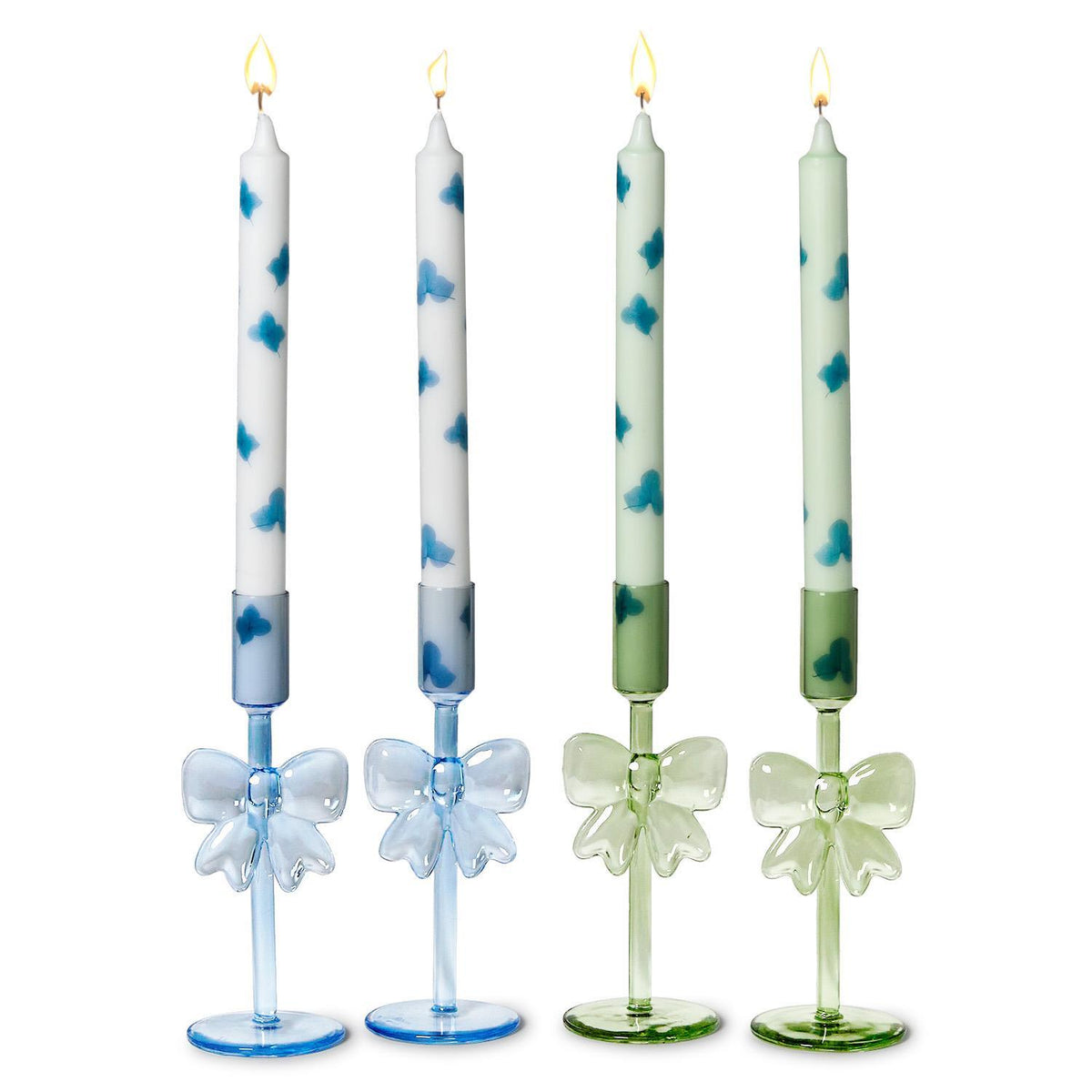 Bows Hand Crafted Taper Candleholders