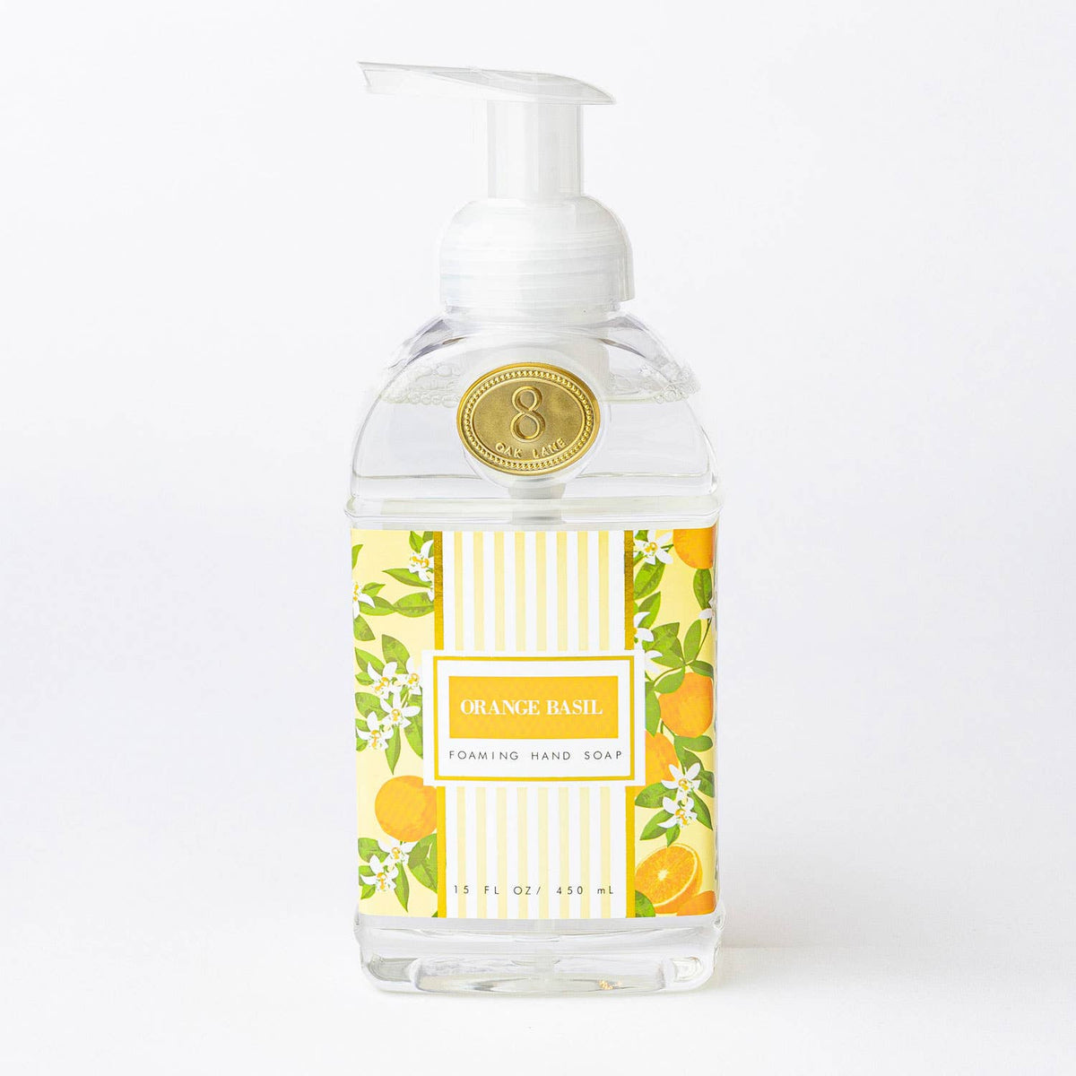 Orange Basil Foaming Hand Soap, 15oz Scented Wash