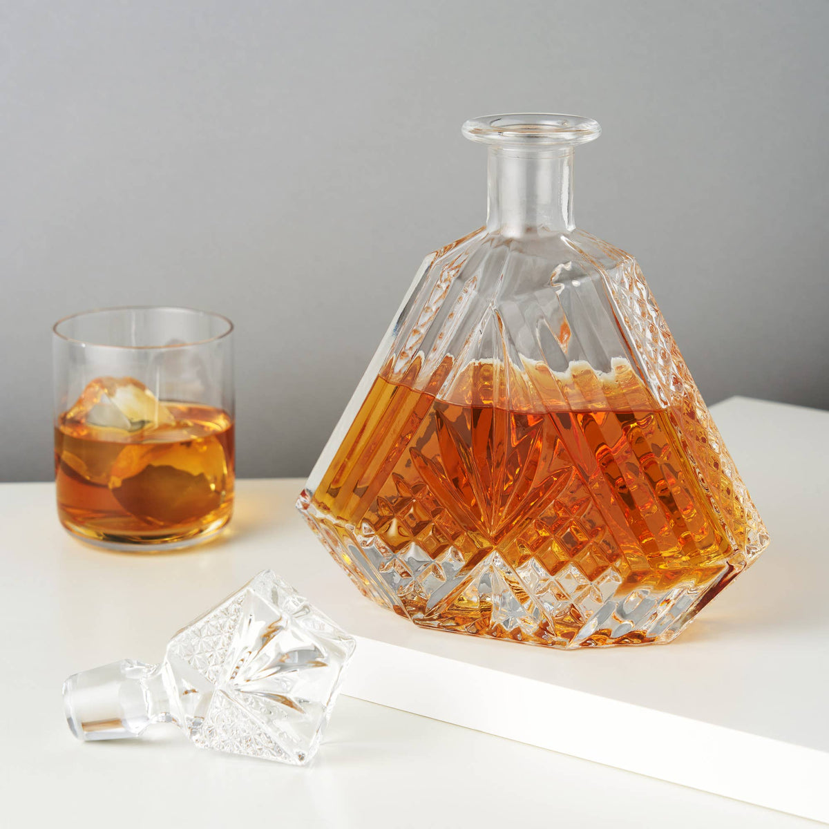 Admiral™ Vintage Style IrishCut Crystal Whiskey Decanter