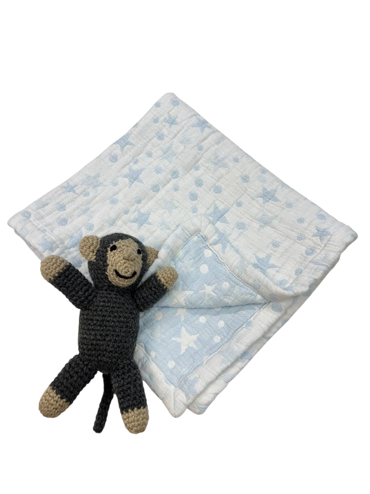 Stars and Dots Baby Blanket: Pink
