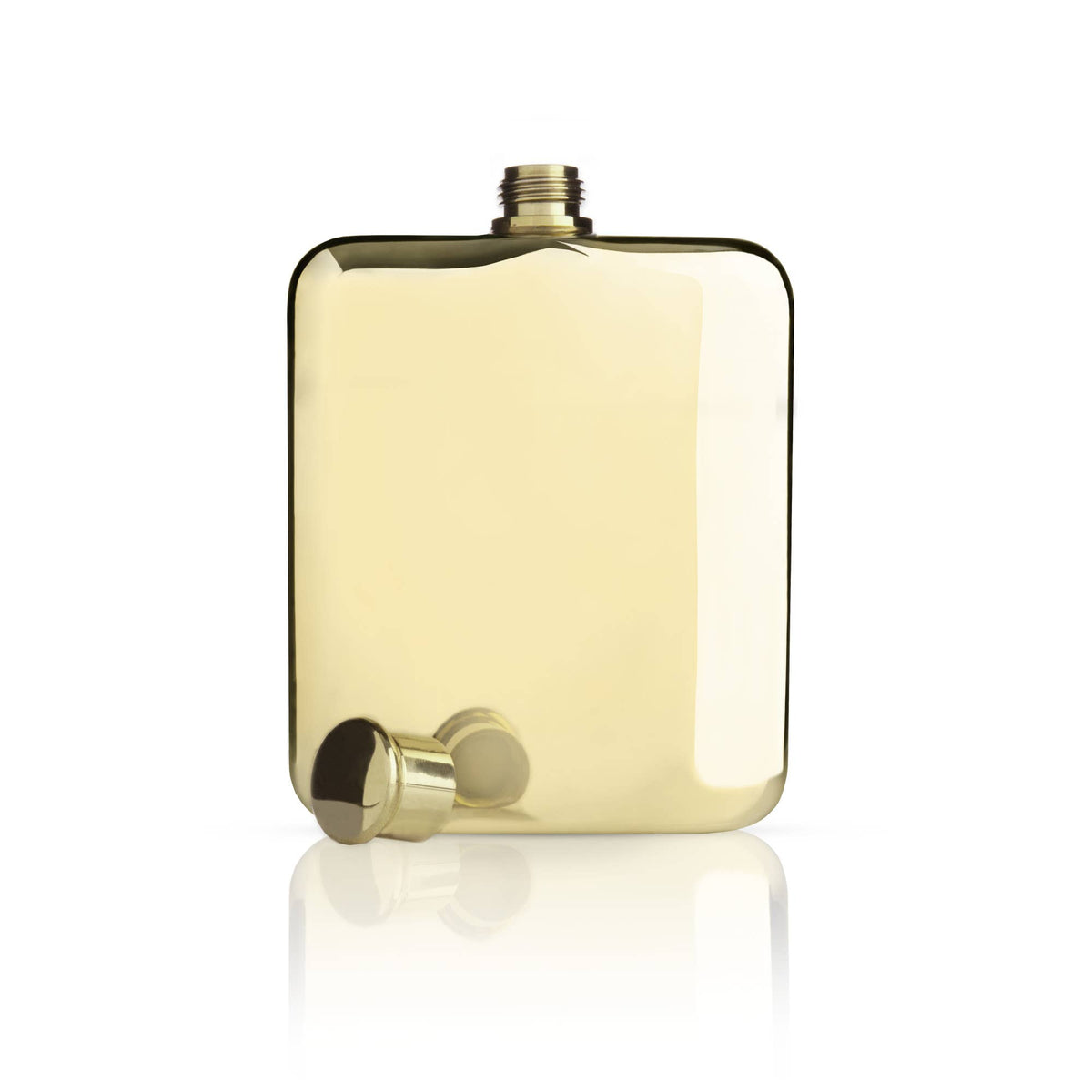 Belmont™ Polished Gold Plated Flask