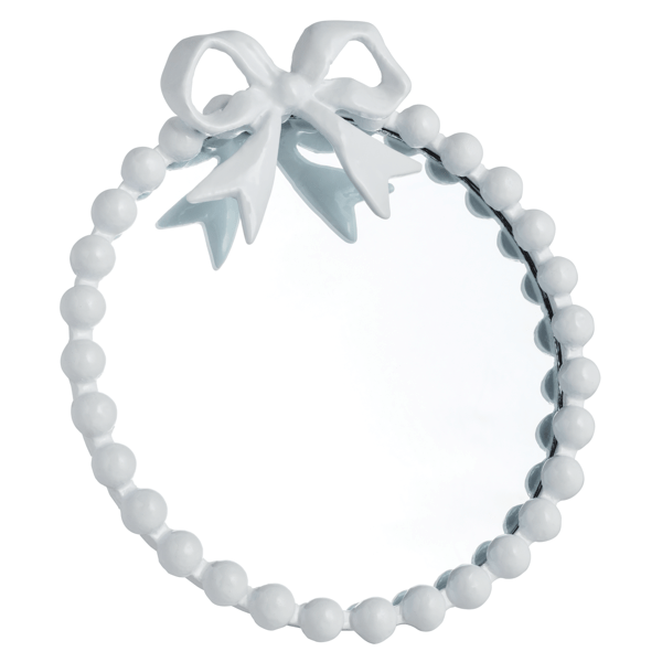 Dotted Border Mini Bow Mirror