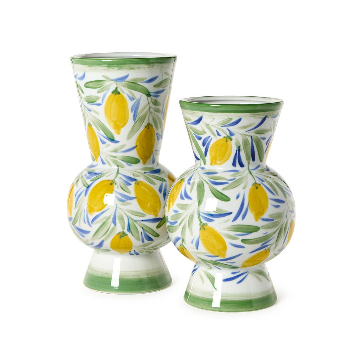 Lemon Grove Hand-Painted Lemon Vases (Large)