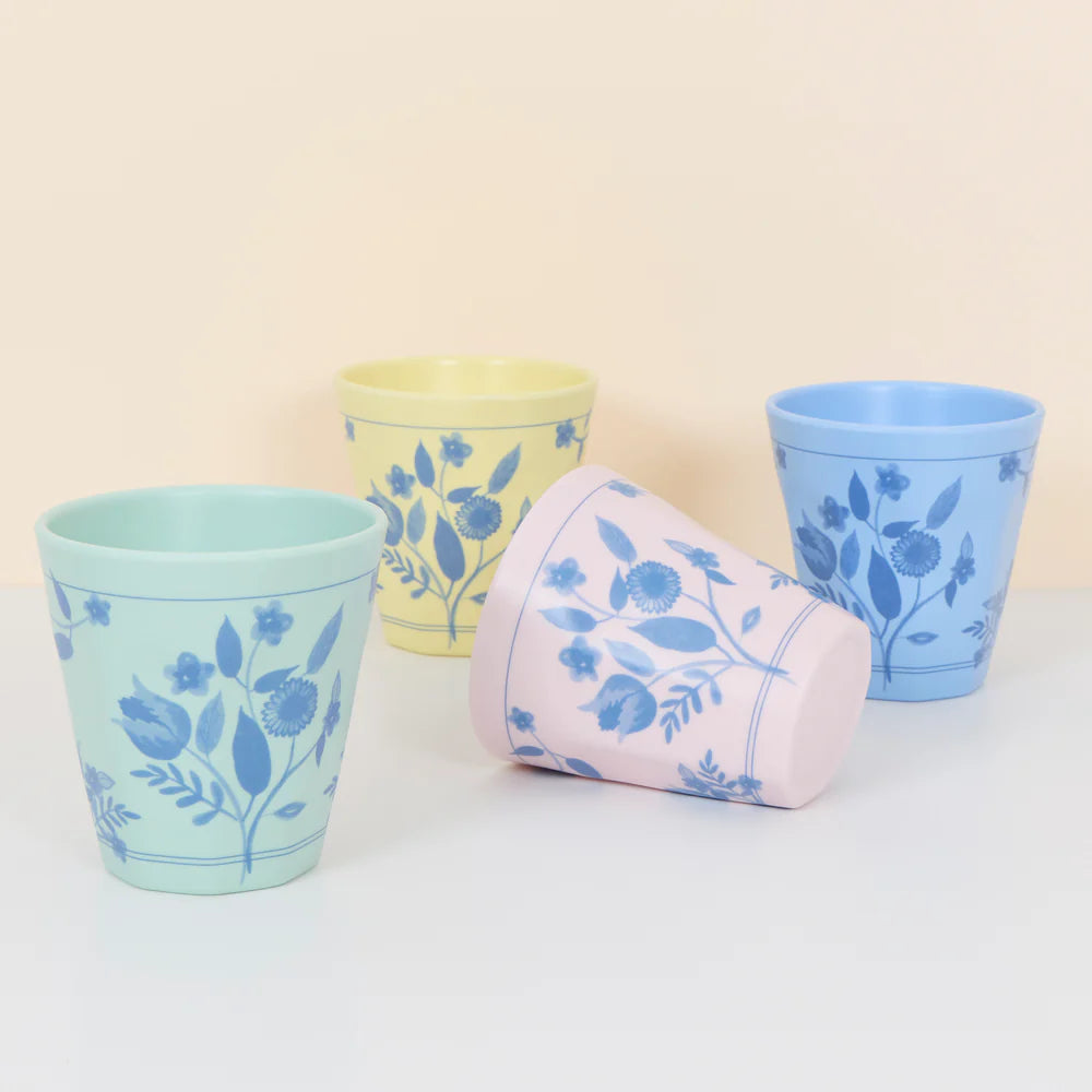 Vintage Botanical Reusable Cups