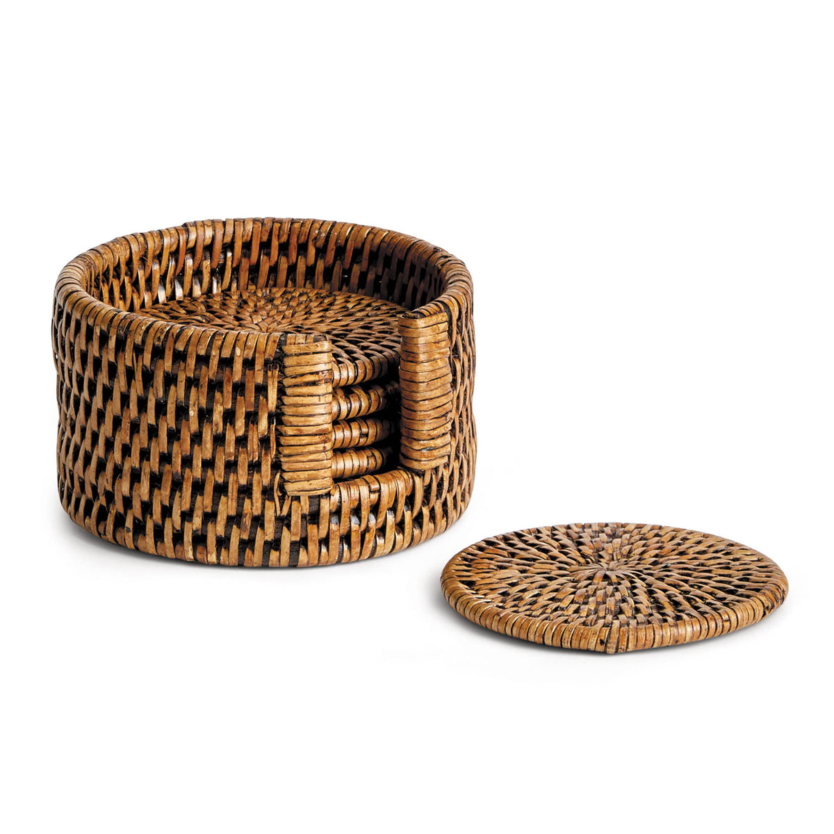 Burma Rattan Coasters Set Of 6