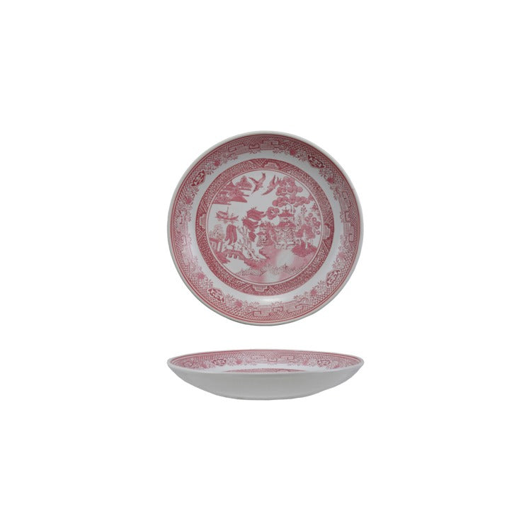 14" Rd Hand-Stamped Stoneware Plate