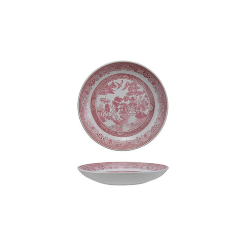 14" Rd Hand-Stamped Stoneware Plate