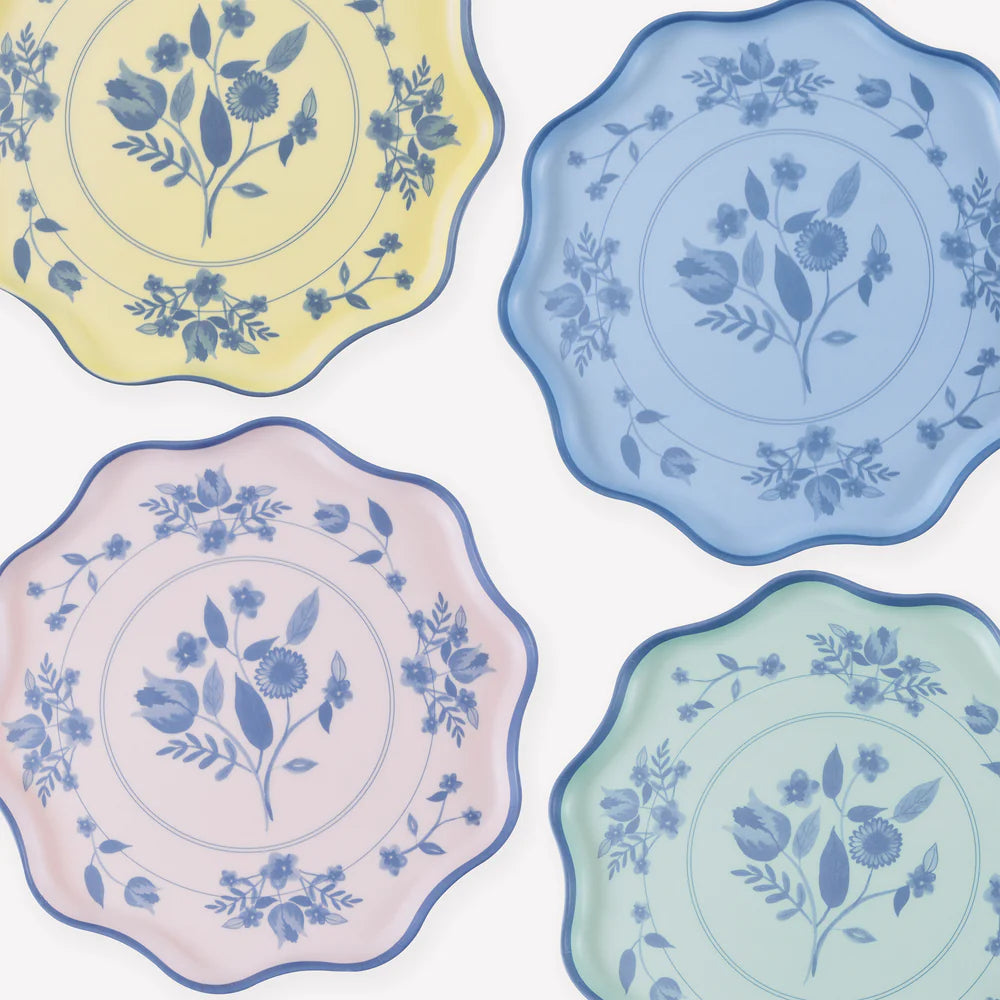 Vintage Botanical Reusable Large Plates