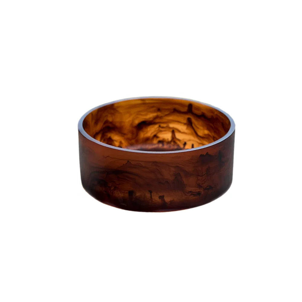Resin Swirl Salad Bowl Tortoise